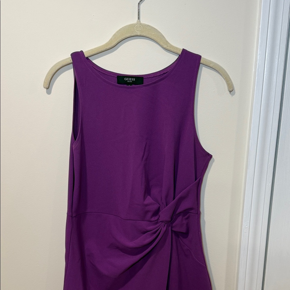 Guess Vibrant Purple Knot Dress